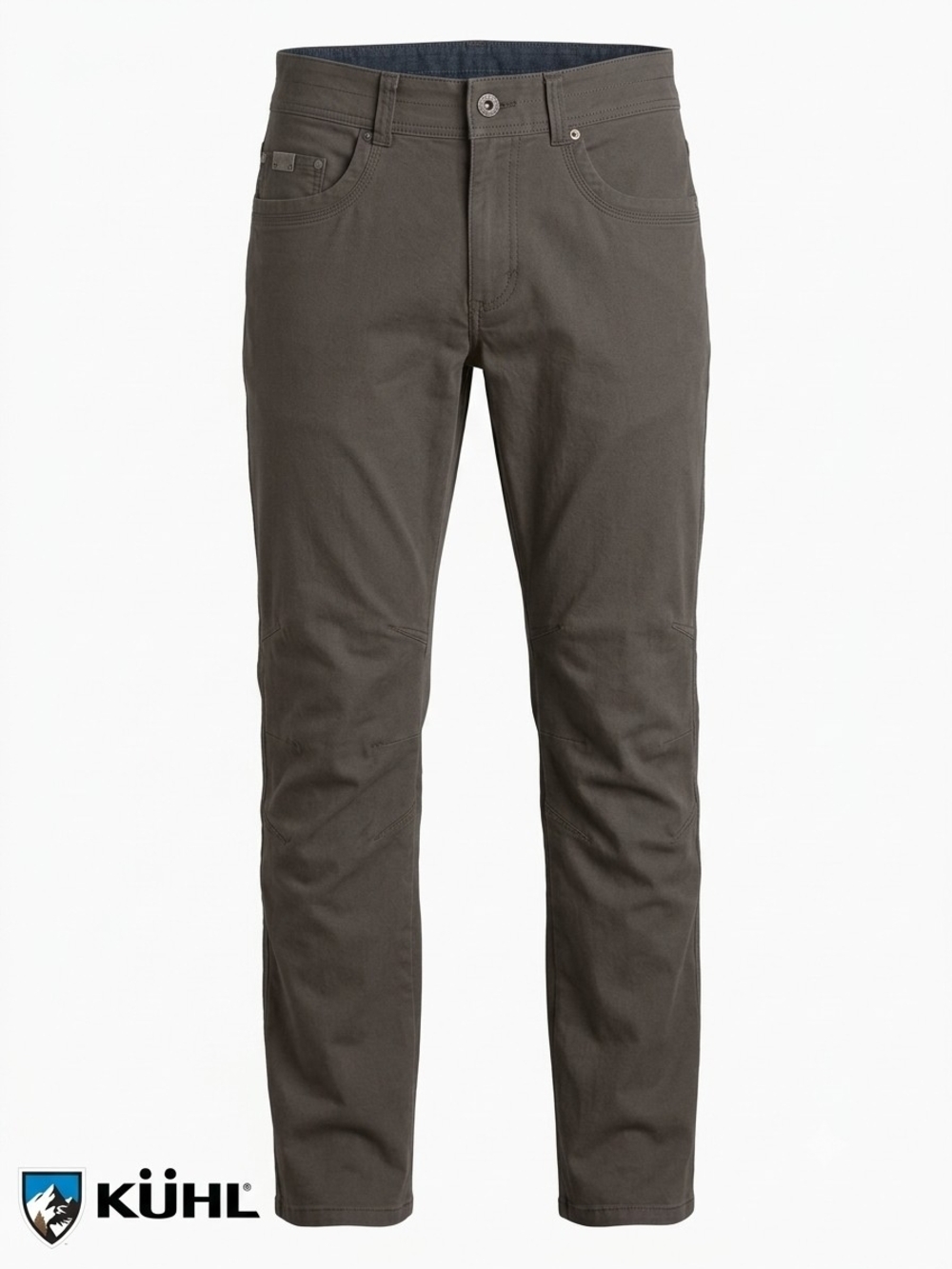 KUHL Kanvus Jean Pants Mens 32 Gray Canvas Stretch Hike Work Trail Camp Climb